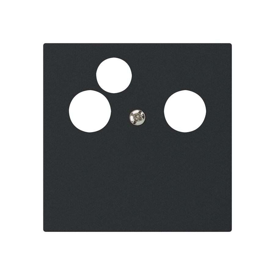 Placca frontale kallysto per R&M HWS nero 3×coass.dati