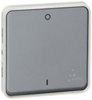 Wippschalter PLEXO 0/2L grau