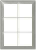 Abdeckrahmen SIDUS 2×3 hellgrau