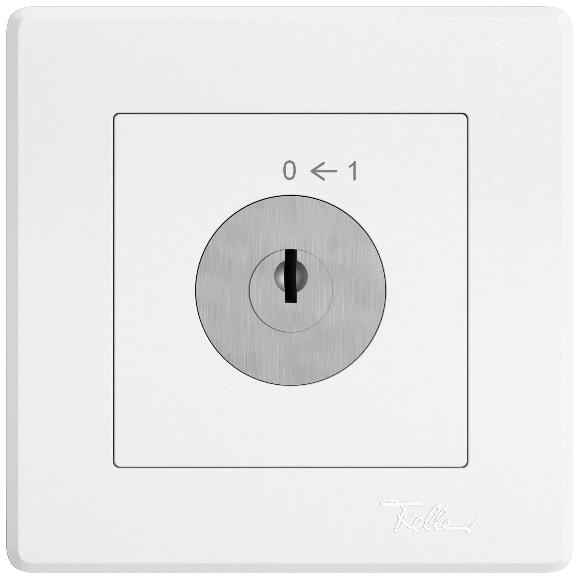 Contact pivotant ENC EDIZIO.liv SNAPFIX® 0<-1/1P avec serrure & 2 clés bc