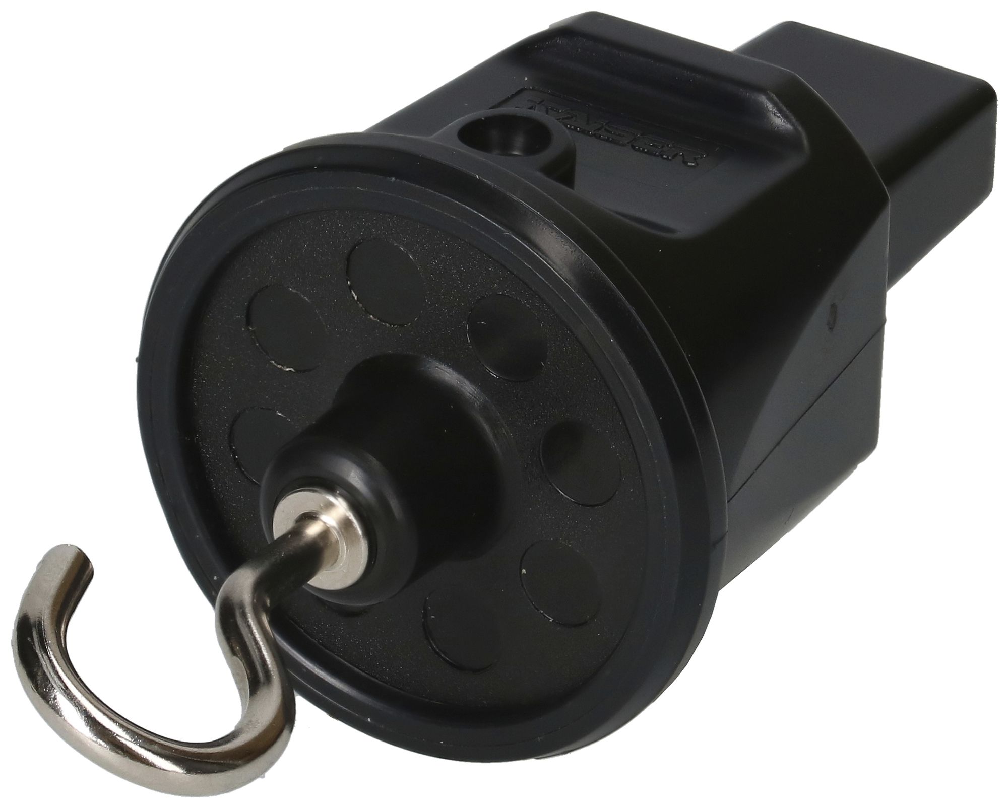 Embout MH avec crochet pour câble d'illumination plat noir