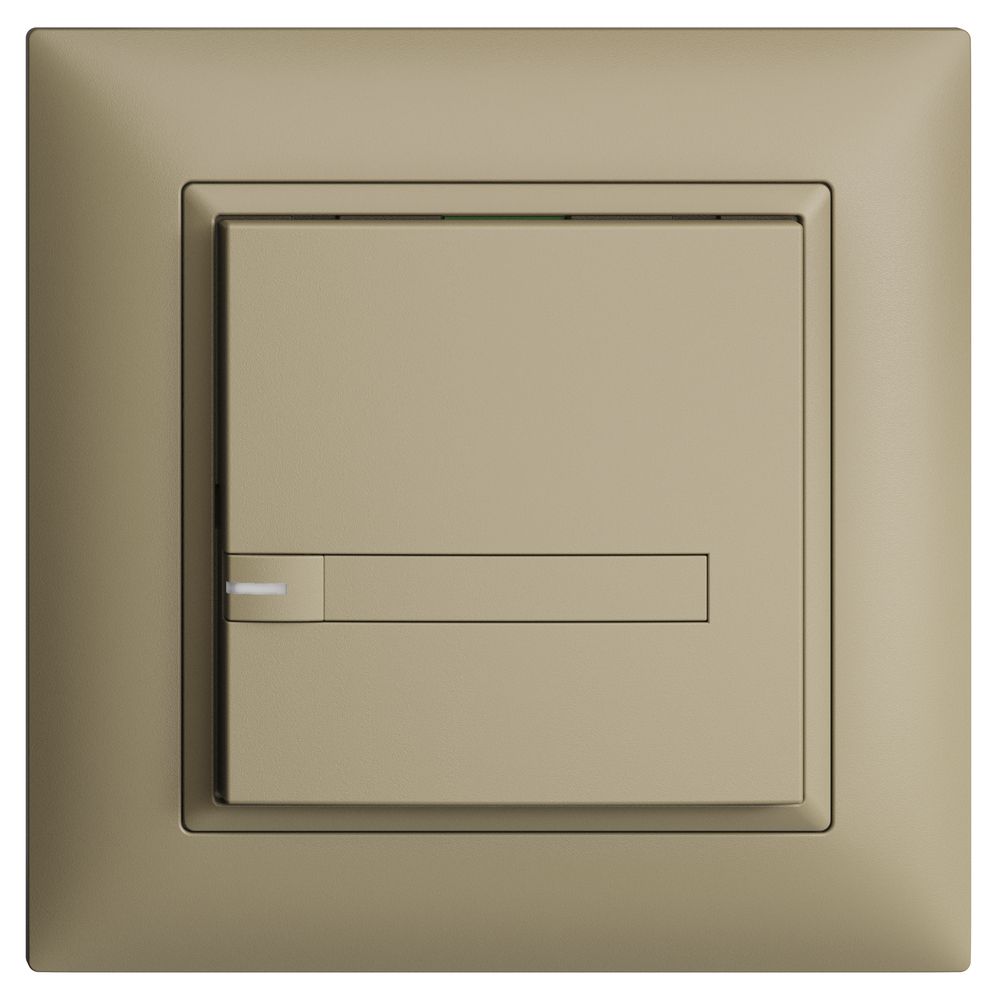 UP-KNX-Taster RGB EDUE FMI, 250mW, m.RGB-LED, m.Papier., 1×Taste, 1×Tastenb., sa