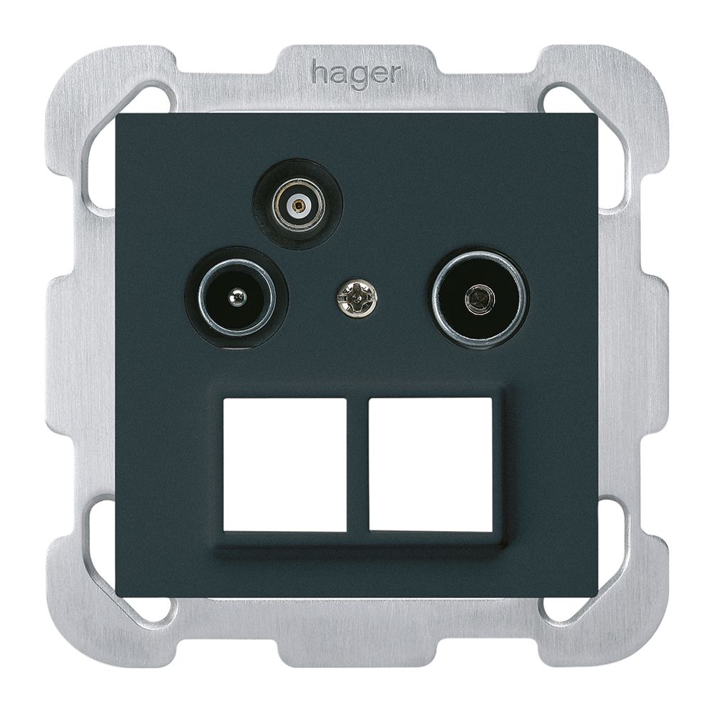 UP-Antennendose R/TV-Daten kallysto HMS B 2GHz 14db schwarz