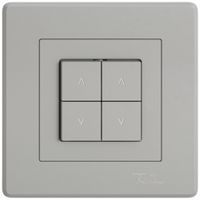 UP-Montageset EDIZIO.liv SNAPFIX® für Storenschalter und -taster m.4 Tasten hgu