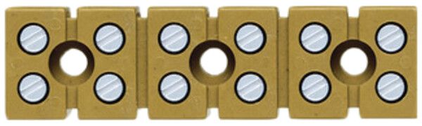 Morsettiera Weidmüller MK connessione a vite 2.5mm² 400V 24A 6L 54.25mm giallo