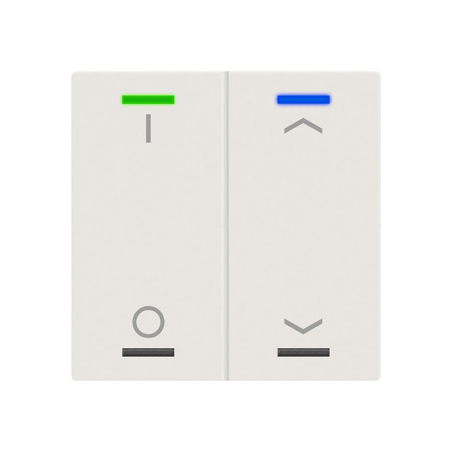 EB-Taster KNX RGBW MDT BE-TAL600211.D1 2T/4B weiss matt "I/O"-"Jalousie"