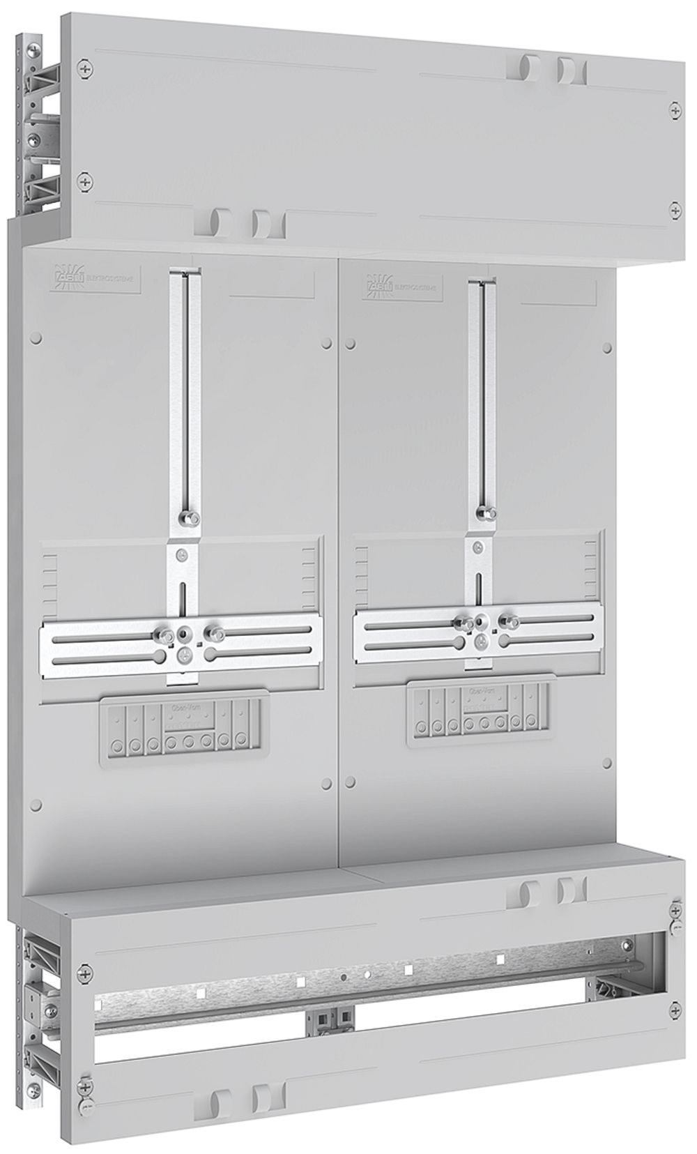 Montant complet SE Prisma XS 2 tableaux compteur 2 parts 5 rangées 500×750mm