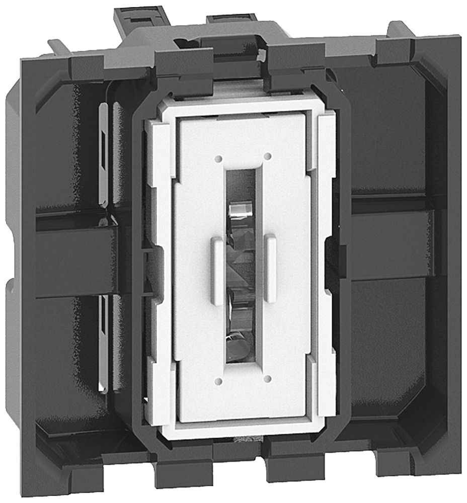 Schalter Living Now Sch 0 2 Module mit Steckklemmen beleuchtbar 10AX