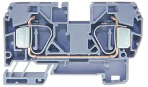 Morsetto di passaggio componibile WZ 2.5…16mm² 65A 600V molla 2×1 DIN 35mm gr