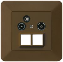 UP-Antennendose R/TV-Daten kallysto.trend HMS 2GHz 14db braun