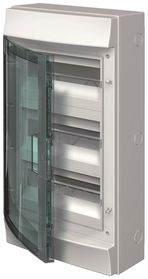 Distributore AP ABB M65W336TN3, 3 file, 36UM, 600×320×155mm, IP65, grigio