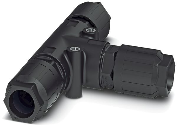 T-Verteiler QUICKON 4LPE 6mm² ohne Mutter schwarz