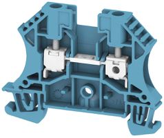 Morsetto di passaggio componibile 0.5…4mm² 32A 800V TH35/G32 blu