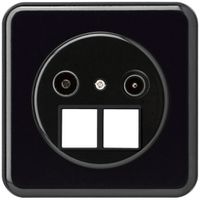 Presa d'antenna INC TV-R HMS basico C 19dB nero