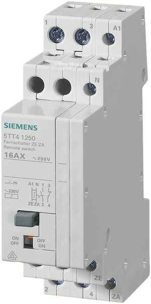 Interrupteur à distance Siemens SENTRON 5TT4 230VAC, 1F/1O 16A commande centrale