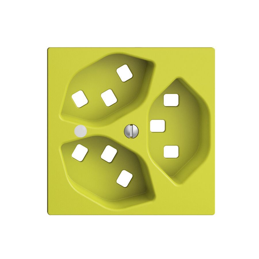 Kit frontale EDIZIOdue lemon 60×60mm 3×T23 con lente