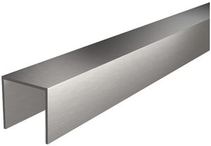 Profil de protection Flury Al54 acier inoxydable A2, L=1500mm, sans brides