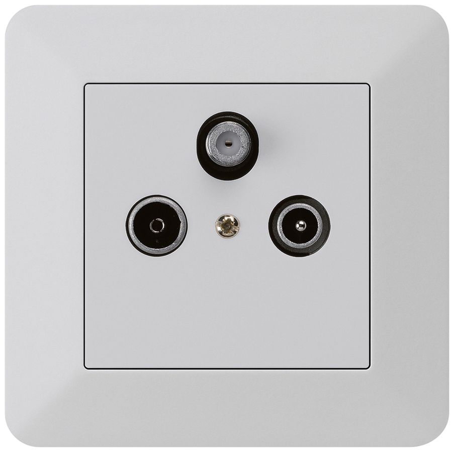 UP-Antennendose kallysto.trend R/TV/SAT hellgrau