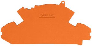 Abschluss-Zwischenplatte WAGO 1.5mm orange