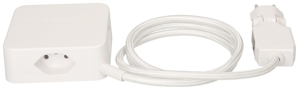 Fiche multiple MH Cube 4×T13 bc câble 2m bc