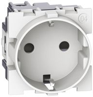 Steckdose Living Now Schuko mit Schraubklemmen 2 Module 16A weiss