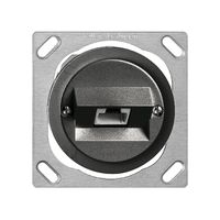 Prise INC 1×RJ45/u 4P noir ITplus JK 43/47mm