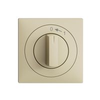 Frontset EDIZIOdue 0<-1 vanille 60×60mm für Schwenktaster