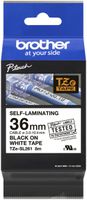 Schriftbandkassette Brother TZe-SL261 36mm×8m, weiss/schwarz