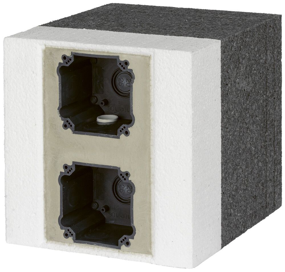 Supporto apparecchio con scatola da incasso grd.I-I NUP/E, 160…200mm