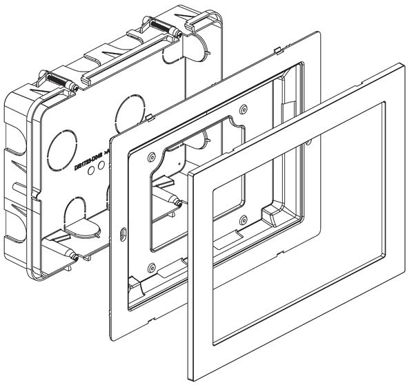 Kit de montage ENC Urmet Alpha, 1×module, pour vidéophone 7"
