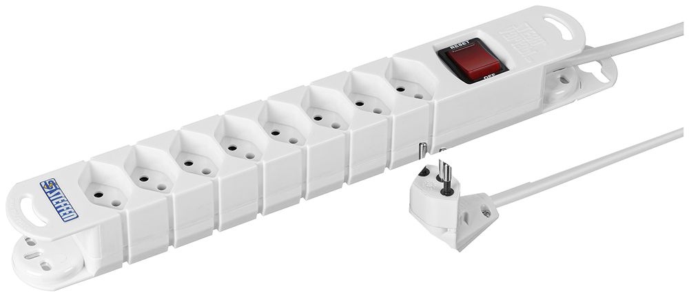 Presa multipla Steffen VARIABL Peachick 8×T13 3m bianco