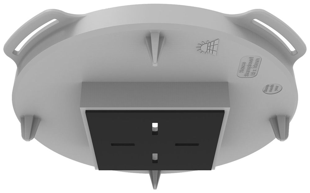 Elemento frontale Spotbox Mini Flex 68×68mm per calcestruzzo a vista grigio