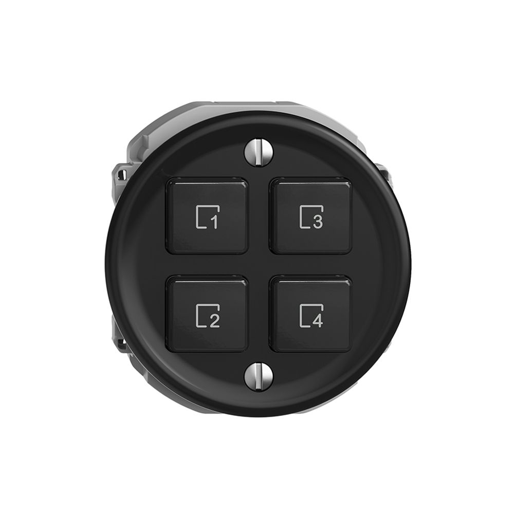 Commande pour poussoir scène 4 scènes/4T WLAN Sdue Wiser noir