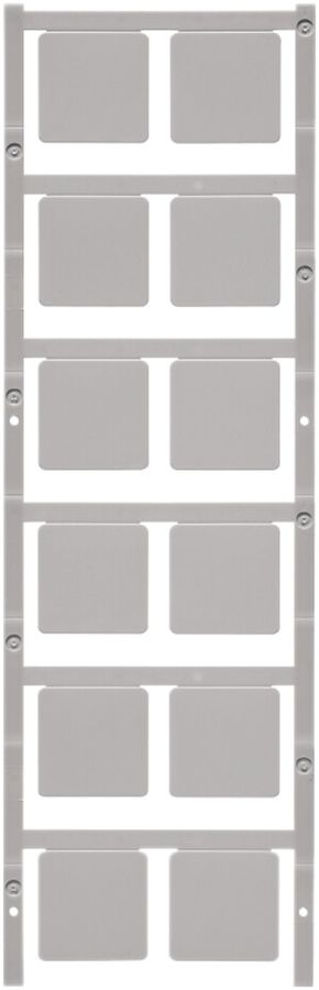 Marcatore per apparecchi Weidmüller MultiCard SM 27×27mm PA66 grigio