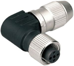 Stecker Weidmüller SAIBW Buchse gewinkelt Schneidklemme M12 0.5mm² 4…5.1mm 4L
