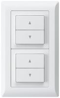 Combinaison ENC kallysto.line grd.I-I verticale 2×interr.stores blanc