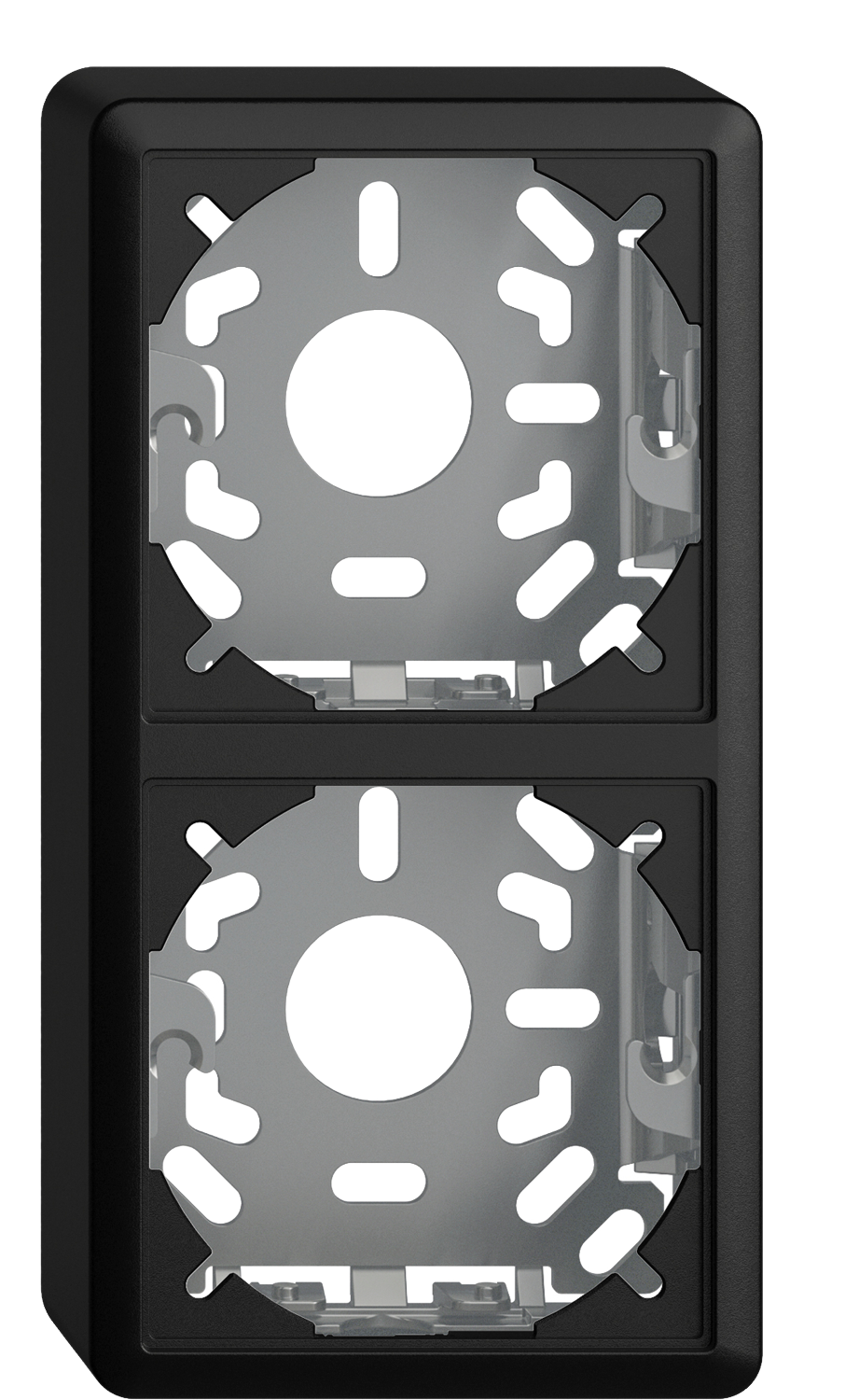 AP-Kopfzeile EDIZIOdue 2×1 FX39 schwarz