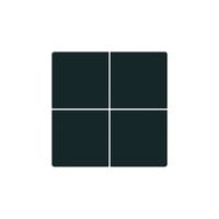 KNX-Tasterfront Hager BA kallysto Z 4-fach schwarz 45×45mm