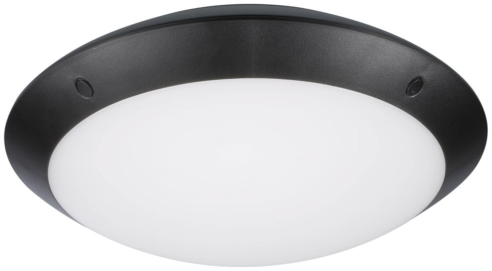 LED-Decken-/Wandleuchte START SURFACE MW+EM 14W 1450lm 3000K IP66 schwarz