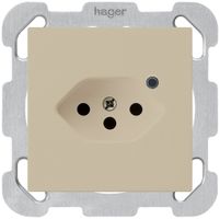 Presa INC Hager kallysto 1×T13 illuminato B beige