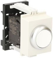 Poussoir AMD K&N, 1F/1O 6A, 2UM, calotte blanc