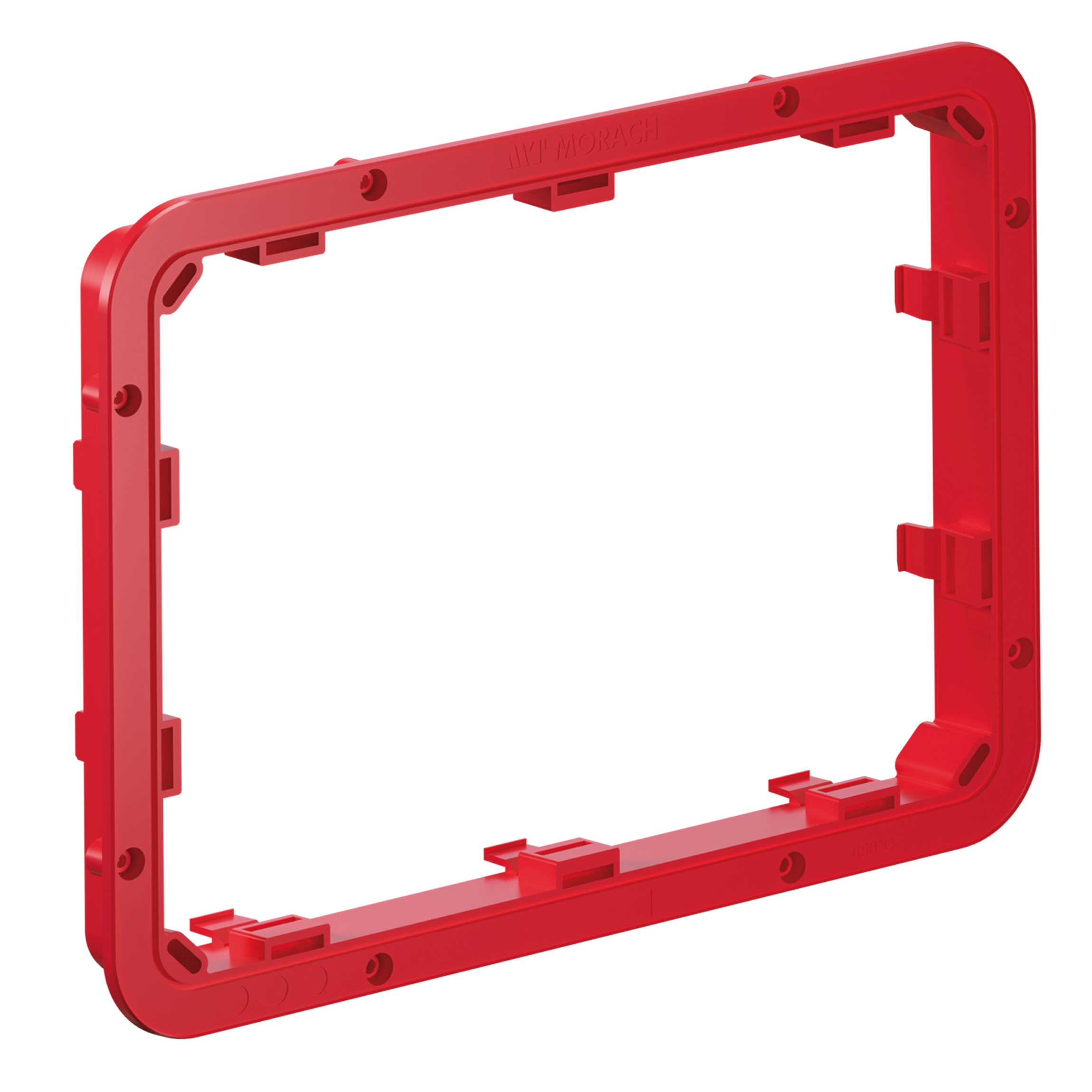 Aufsatzrahmen  MORACH 25mm zu Schalungskasten 290×220mm rot