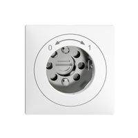 UP-Schwenktaster 0<->1 EDIZIOdue weiss für Schloss, ohne Zylind