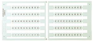 Bezeichnungsschildchen 6×9mm unbeschriftet, 5 Kart. zu 100
