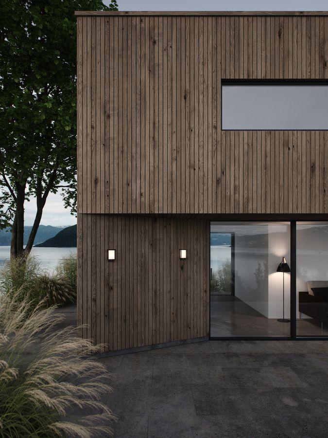 Applique LED Nordlux Nestor SEN 8W 550lm 2700K IP44 221×147mm nero