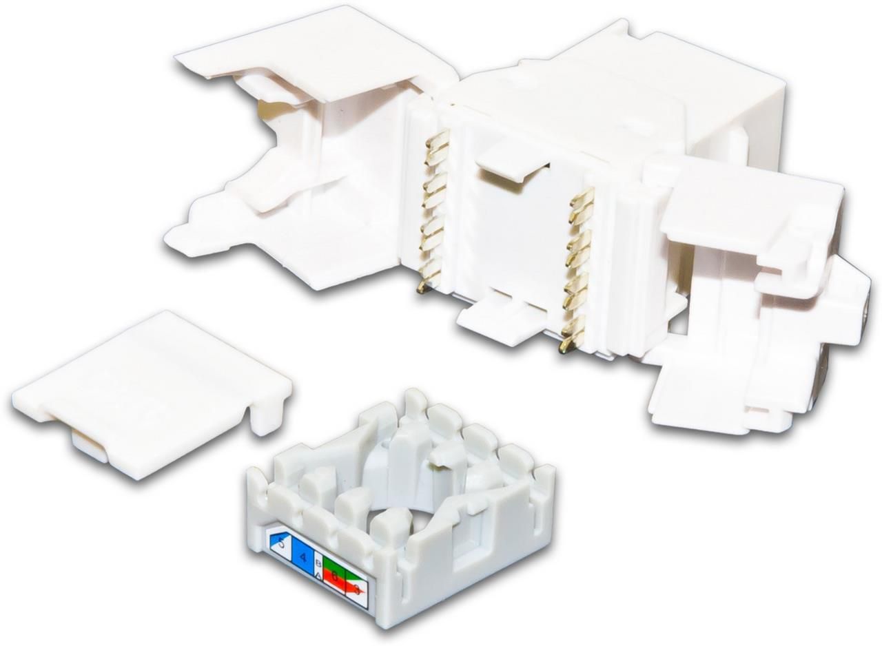 Wirewin Keystone Modul, Cat.6A UTP 10 Gbps, ungeschirmt, (ISO/IEC)