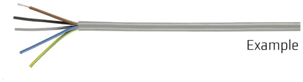 Installationskabel TT-flex JB CEE PVC 5×1mm² Eca grau