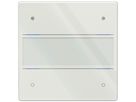 Senseur poussoir KNX ENC Theben iON 104 G LED avec champ d'inscription blanc