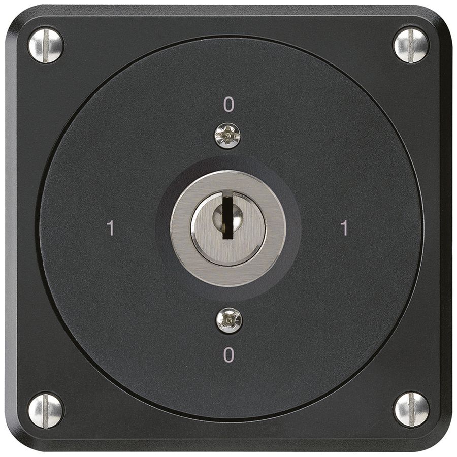 Interruttore a chiave INC robusto senza copertura 0/2P nero per combinazione