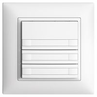 Poussoir KNX RGB ENC EDUE FMI, 250mW, s.LED, a.papier, 6×poussoir, 1×touche, bc